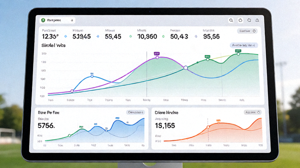 赛事数据分析界面展示趋势曲线与统计对比